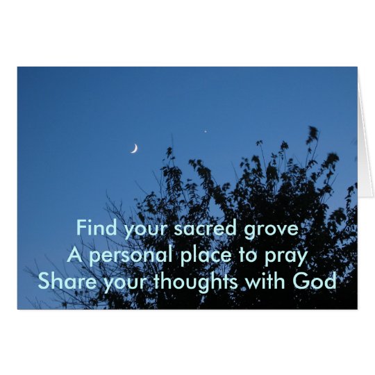 Moonrise Sacred Grove Card