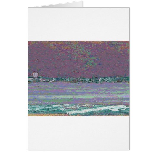 Moonrise Seascape Cards (Front)
