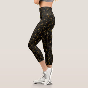 Moons and Stars High Waisted Capri Leggings
