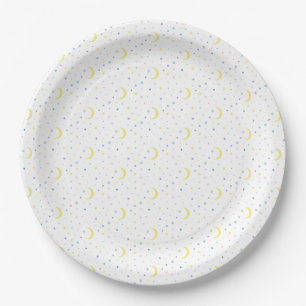 Moons and stars. paper plates