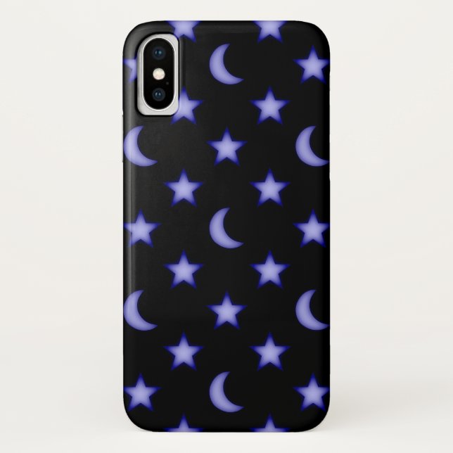Moons and stars pattern Case-Mate iPhone case (Back)