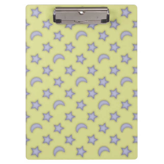 Moons and stars pattern clipboard (Front)