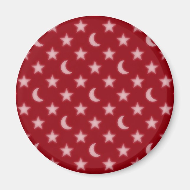 Moons and stars pattern magnet (Front)