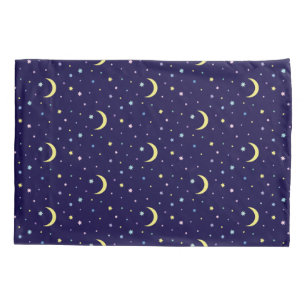 Moons and stars. pillow case