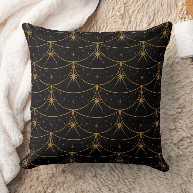 Moons and Stars Throw Pillow (Blanket)