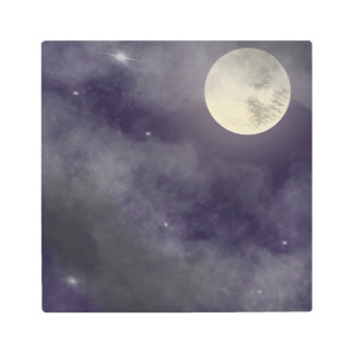 Moon's Glow Metal Print