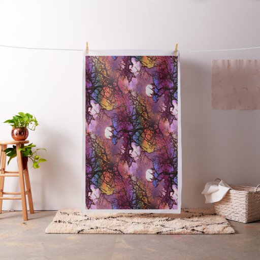 Moons  in the trees.... fabric