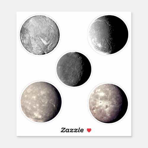 Moons of Uranus Sticker Sheet