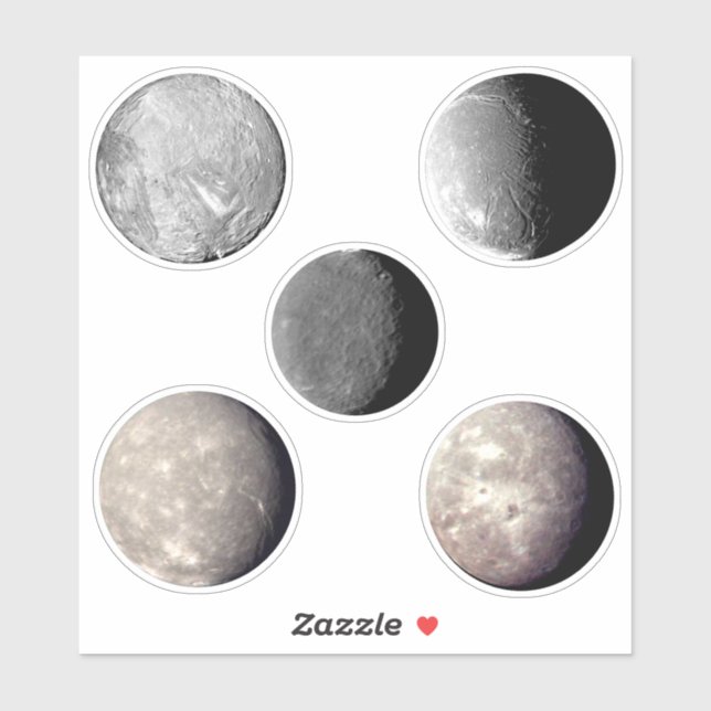 Moons of Uranus Sticker Sheet (Sheet)