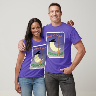  Moons out Brooms Out Halloween Slogan Fun