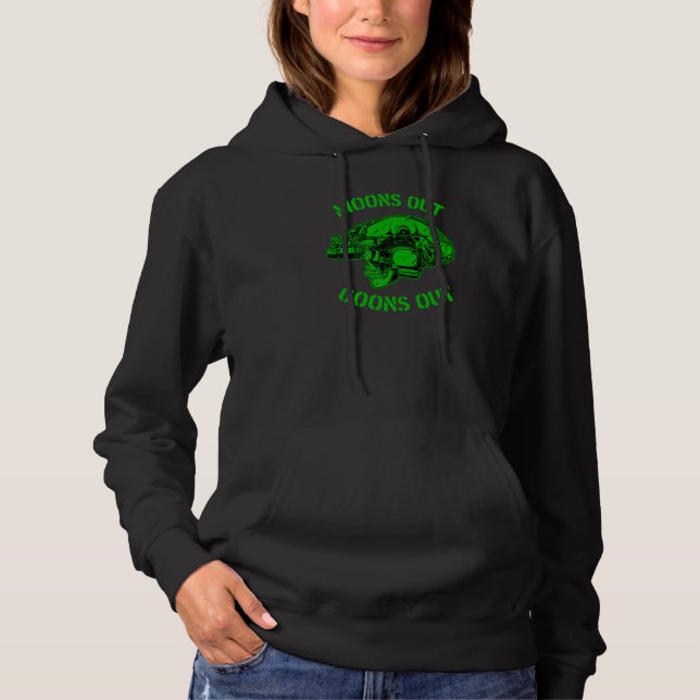 MOON'S OUT GOONS OUT Skull Helmet NVGs Military Me Hoodie (Front)