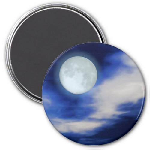Moonscape print magnet