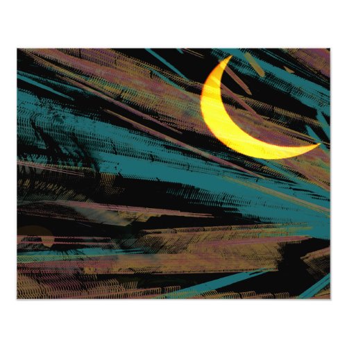 Moonscape the nights sky  photo print