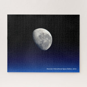 Moonset, International Space Station, 2016 Jigsaw Puzzle
