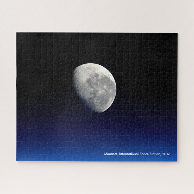 Moonset, International Space Station, 2016 Jigsaw Puzzle (Horizontal)