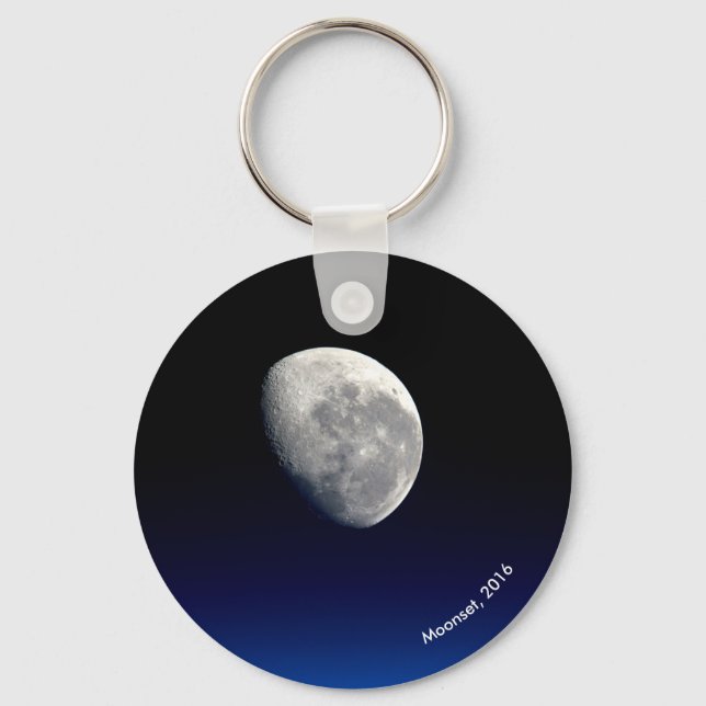 Moonset, International Space Station, 2016 Keychain (Front)
