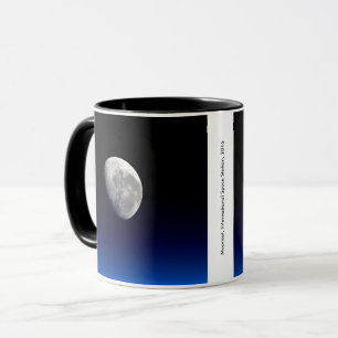 Moonset, International Space Station, 2016 Mug