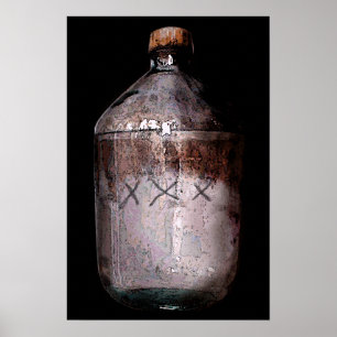 Moonshine Bottle Print
