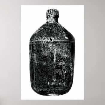 Moonshine Bottle Print by pixiestick at Zazzle