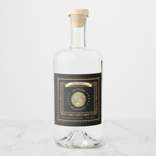 Moonshine customizable Liquor Bottle Labels