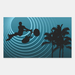 moonshine cycles rectangular sticker