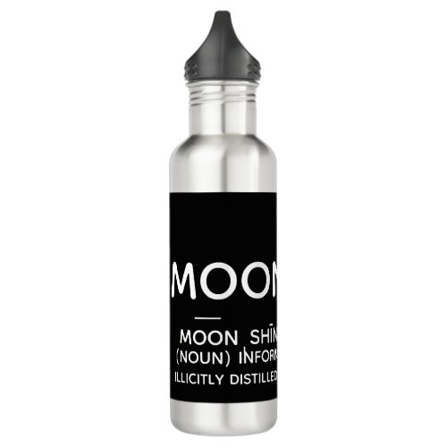 Moonshine Definition Stainless Steel Water Bottle