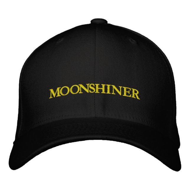 MOONSHINE EMBROIDERED BASEBALL CAP (Front)