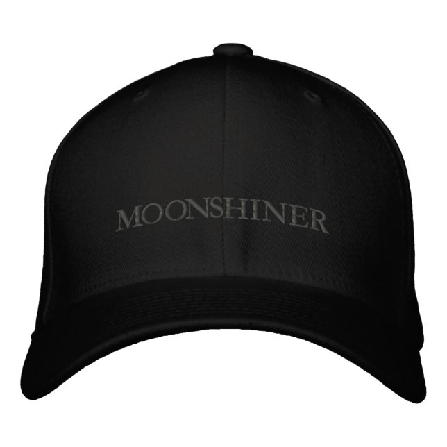 MOONSHINE EMBROIDERED BASEBALL CAP (Front)