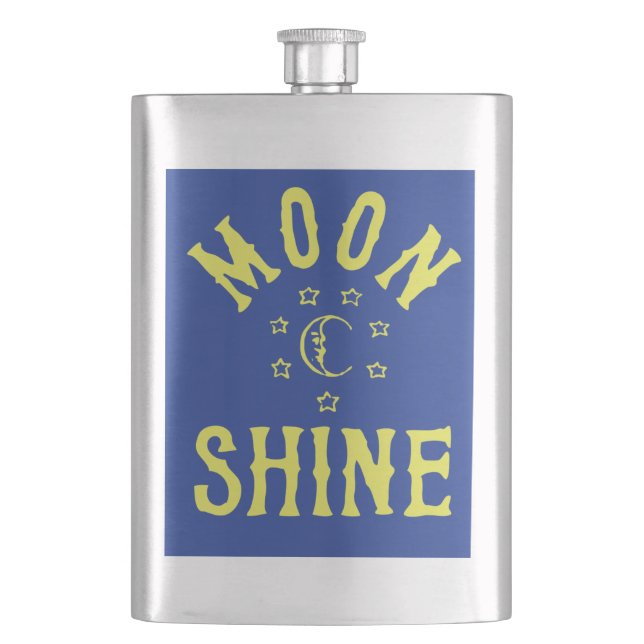 MOONSHINE Flask Funny (Front)