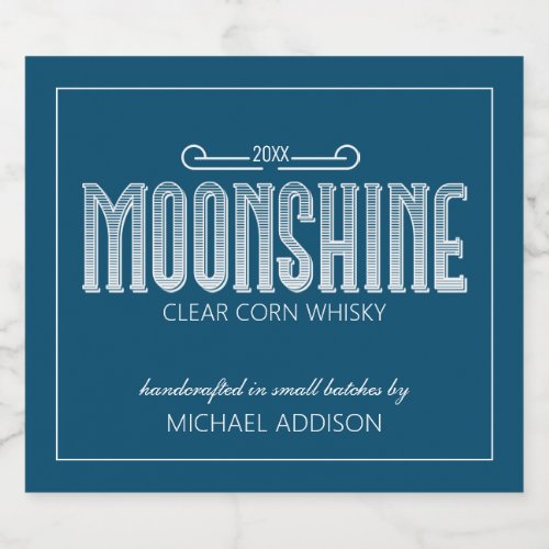 Moonshine Food and Beverage Label Set