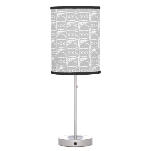 Moonshine Jug Outline Table Lamp (Back)