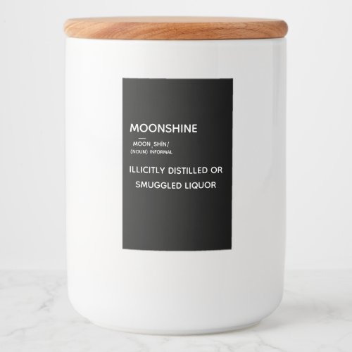 Moonshine Label Definition Food Label