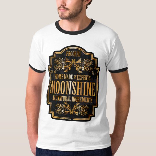 Moonshine label T-Shirt | Zazzle.com