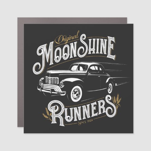 Moonshine Runners Car Magnet