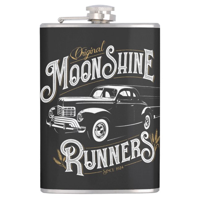 Moonshine Runners Flask (Front)