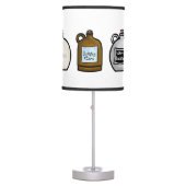 Moonshine Slang Names Jugs Table Lamp (Front)