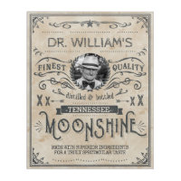 Moonshine Vintage Funny Hillbilly Medicine Custom