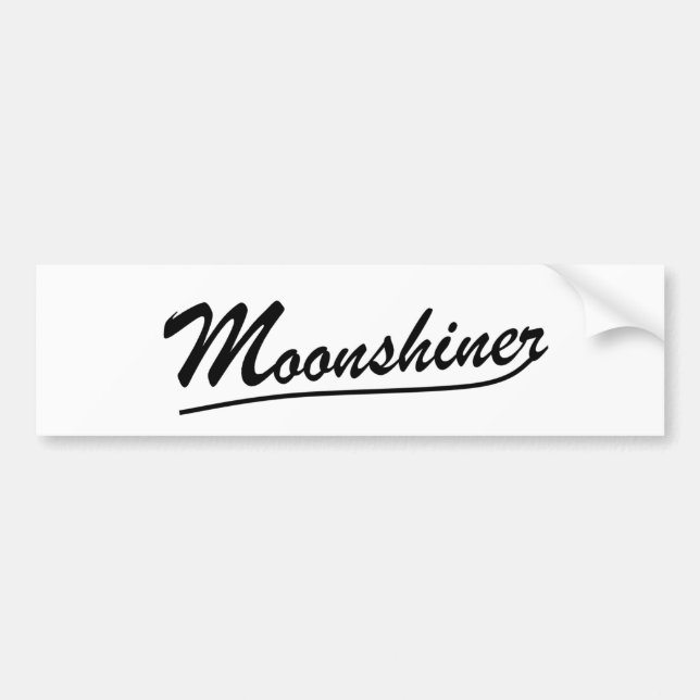 Moonshiner Bumper Sticker (Front)