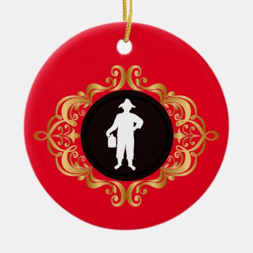 Moonshiner Man Medallion Christmas Ornament