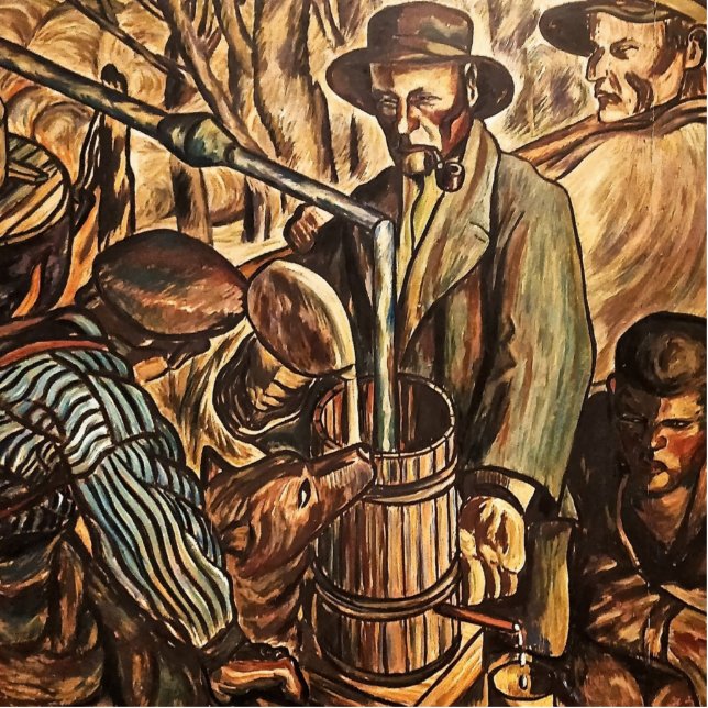 Moonshiners Making White Lightning Whiskey Liquor Cutout (Front)