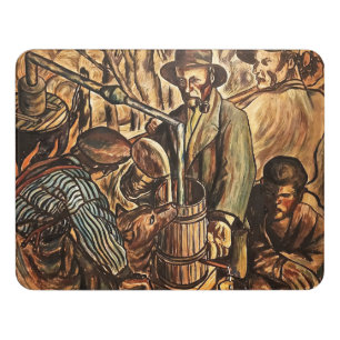 Moonshiners Making White Lightning Whiskey Liquor Door Sign