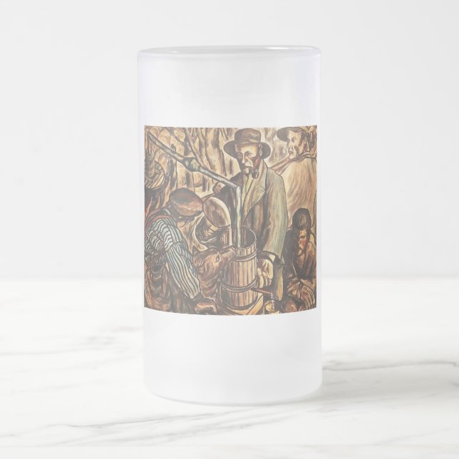 Moonshiners Making White Lightning Whiskey Liquor Frosted Glass Beer Mug (Center)