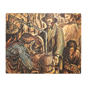Moonshiners Making White Lightning Whiskey Liquor Metal Print
