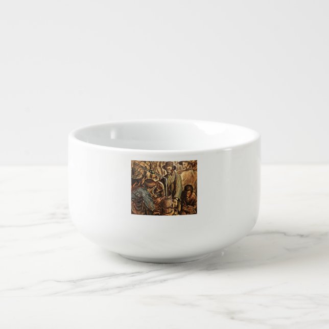 Moonshiners Making White Lightning Whiskey Liquor Soup Mug (Front)