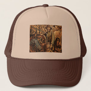 Moonshiners Making White Lightning Whiskey Liquor Trucker Hat