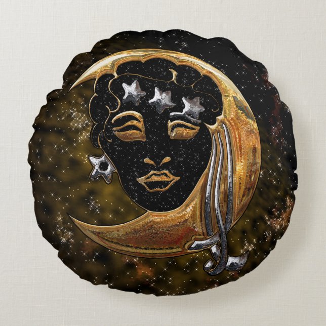 MoonShyne Round Pillow (Front)