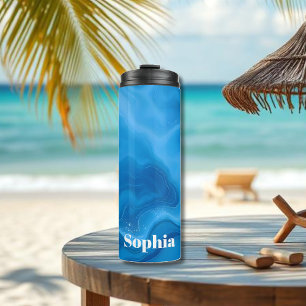 Moonstone Blue- Thermal Tumbler