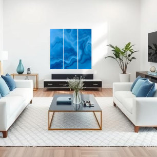 Moonstone Blue Triptych