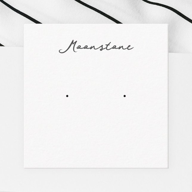 Moonstone Earring Jewelry Display Card (Creator Uploaded)