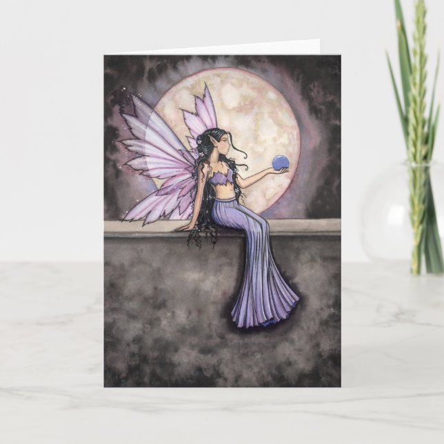 Moonstone Fairy Greeting Card (Front)